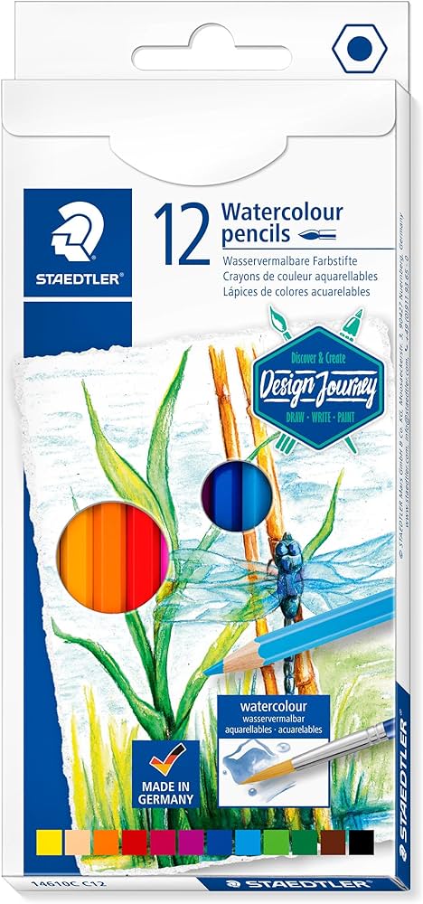 Watercolour Pencils, Pack of 12