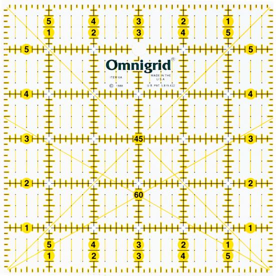 OMNI Grid Ruler 6" x 6"