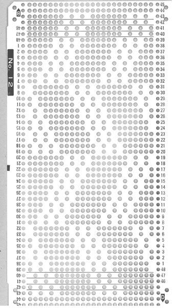 Knit Punch Card